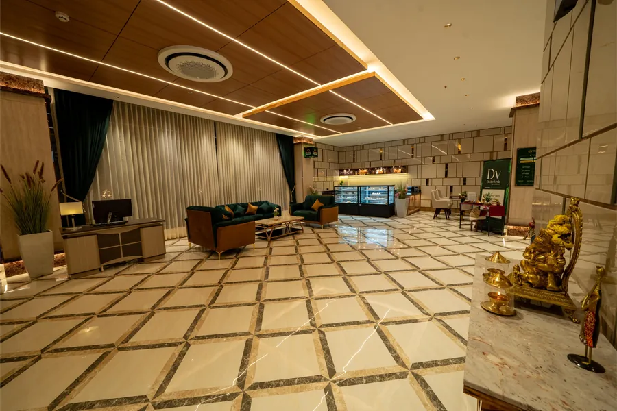 The lobby at Emerald Crown